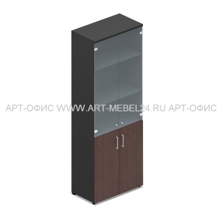 Шкаф комбинированный с тонированными стеклянными дверьми ORBIS  OCMH834TN, 800х440х1950