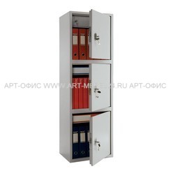Металлический бухгалтерский шкаф Практик SL-150/3Т,  1490х460х340
