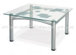 Стеклянный столик Робер-2М,  750х750х430
