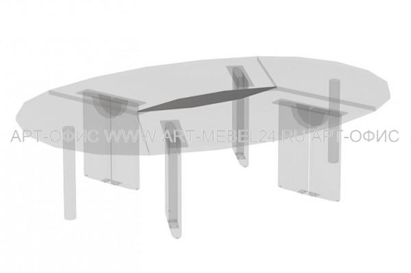 Стеклянная вставка для конференц-стола - BGI1225, 1225х247х10