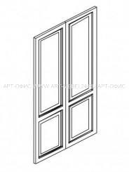 Двери деревянные гардеробные PRIVILEGE,  PVD-HW,  944x1895x20