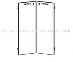 Двери одинарные с замком (для шкафов 5С) - BE5D40K(01), 1918x396x18