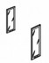 Двери стеклянные в алюмин. рамке - BE2D40G01(01), 766x396x20