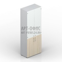 Шкаф комбинированный с белыми матовыми дверьми BLISS, EMHS834BL, 800х440х1950