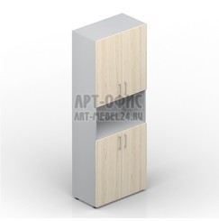 Шкаф комбинированный 4 низкие двери с нишей BLISS, EMHS837, 800х440х1950