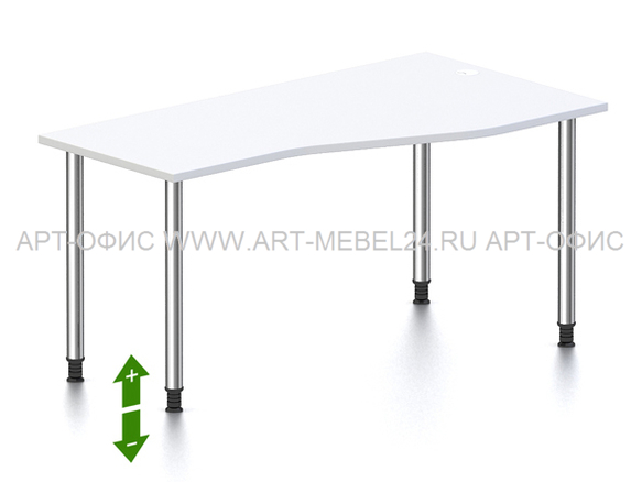 Стол рабочий  PERISCOPE Zigzag,  F2168 R, 1490х800х680/780