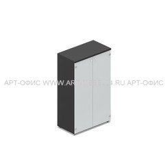 Шкаф с белыми стеклянными дверками ORBIS  OCMM564, 800х440х1180