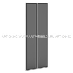 Дверь стеклянная тонированная в алюминиевом профиле VASANTA, V-034, 820х20х2110