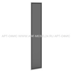 Дверь стеклянная тонированная в алюминиевом профиле VASANTA, V-035, 405х20х2110