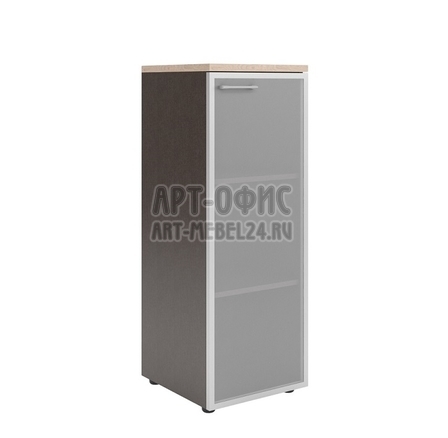 Шкаф колонка со стеклянной дверью в алюминиевой раме и топом XTEN, XMC 42.7(L/R)